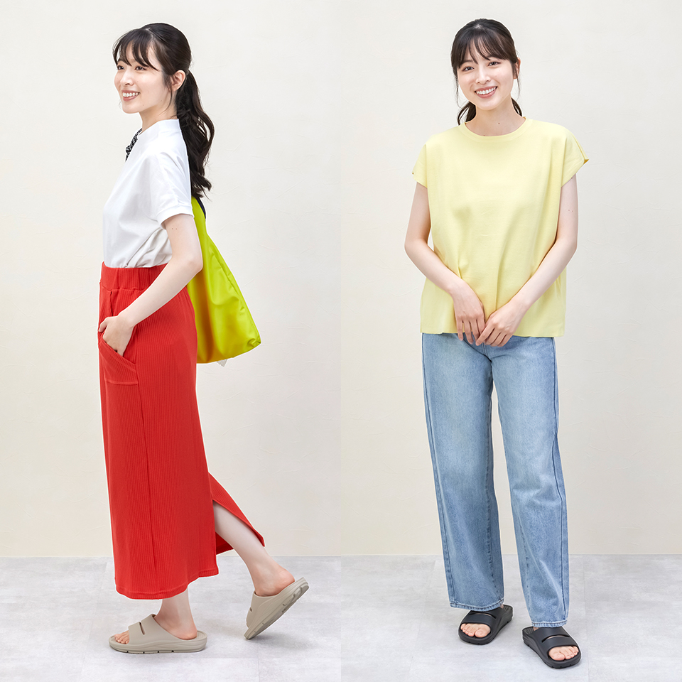 脱ぎ履き楽ちんスライドサンダル