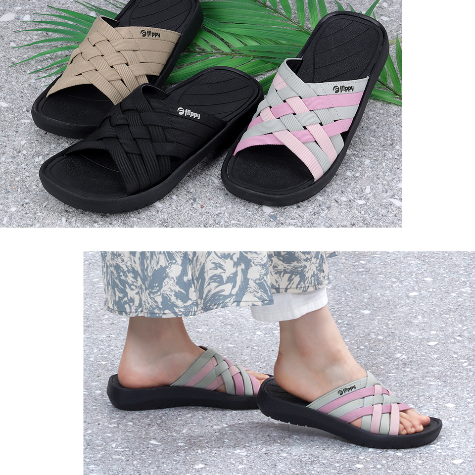 布製編み込みサンダル