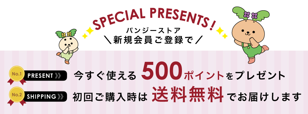 新規会員登録ですぐに使える500ポイントプレゼント